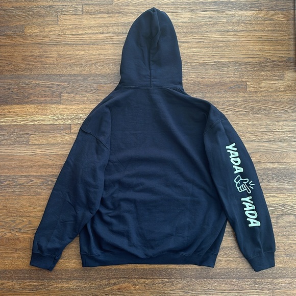 Men’s Black Cotton Long Sleeve Graphic Hoodie - Picture 4 of 4